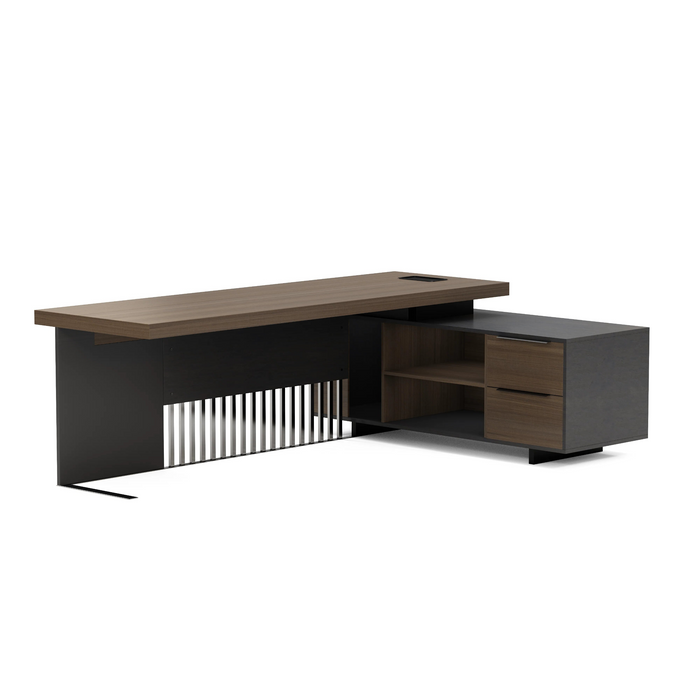 Cecilia 95" L-shaped Executive Desk | AF Essence Tribeca WX-N2802