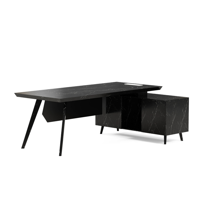 Granger 79" L-shaped Executive Desk | AF Essence Mooreen WX-E1507