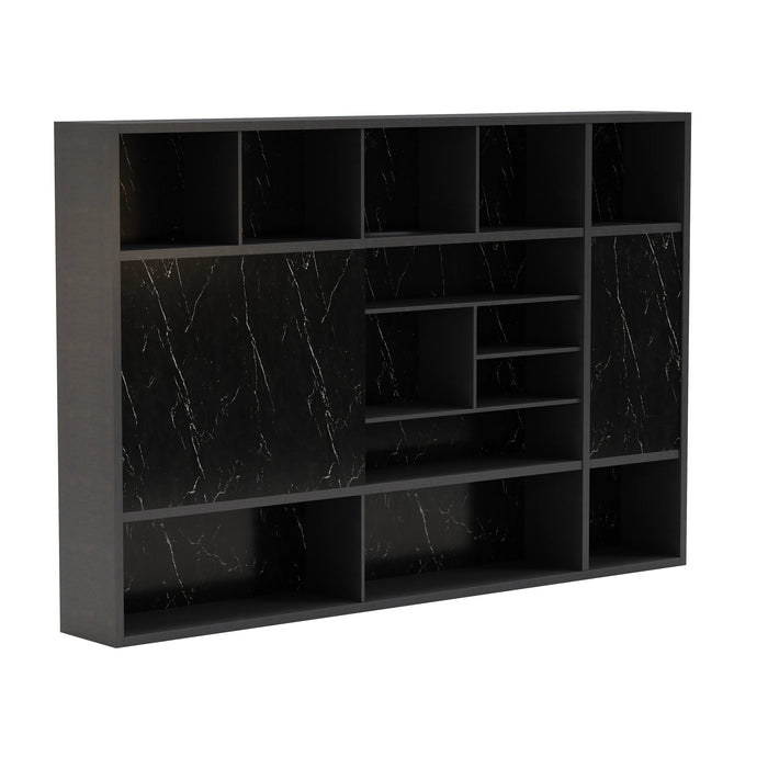 Calvin 118" Library Wall Shelving Unit | AF Essence Tribeca WX-NS2805