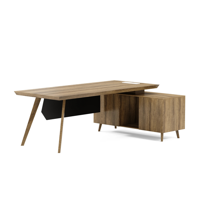 Granger 79" L-shaped Executive Desk | AF Essence Mooreen WX-E1507