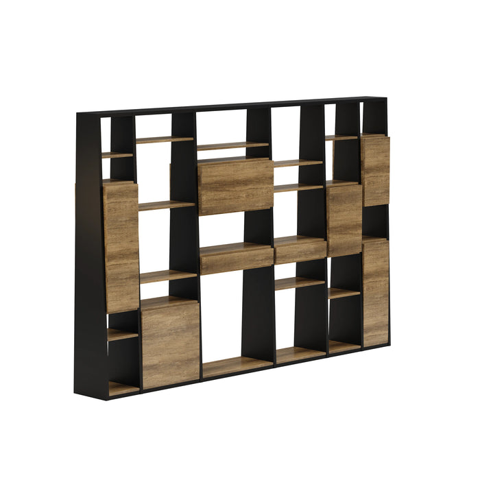 Winona 90-129" Open Display Wall Shelving Unit | AF Essence Tribeca  WX-NS2802