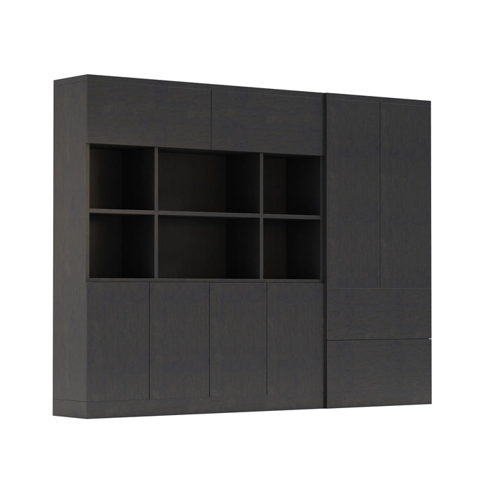 Benedict 106" Library Wall Shelving Unit | AF Essence Carnegie WX-MS2502