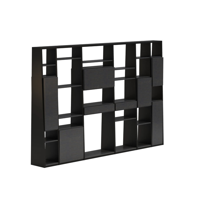 Winona 90-129" Open Display Wall Shelving Unit | AF Essence Tribeca  WX-NS2802