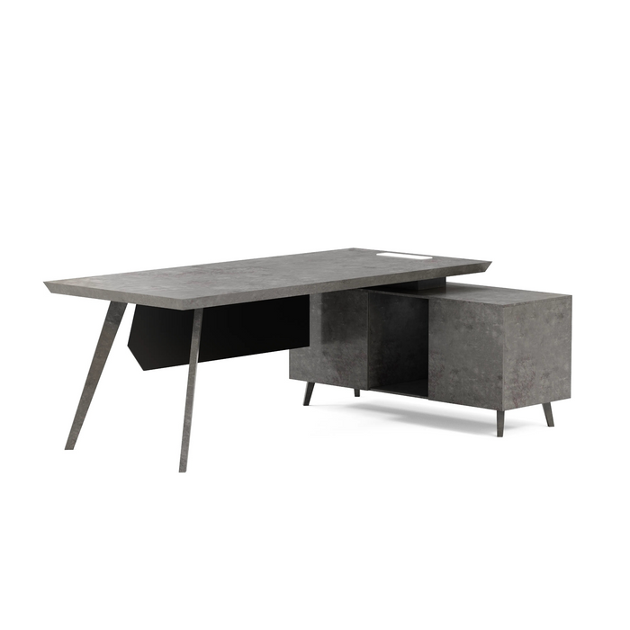 Granger 79" L-shaped Executive Desk | AF Essence Mooreen WX-E1507