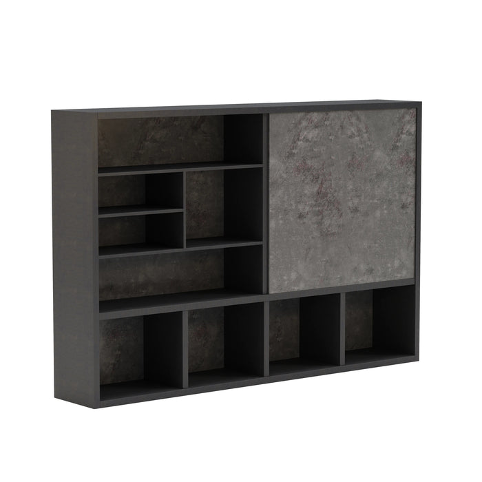 Walsh 95" Library Wall Shelving Unit | AF Essence Tribeca WX-NS2810