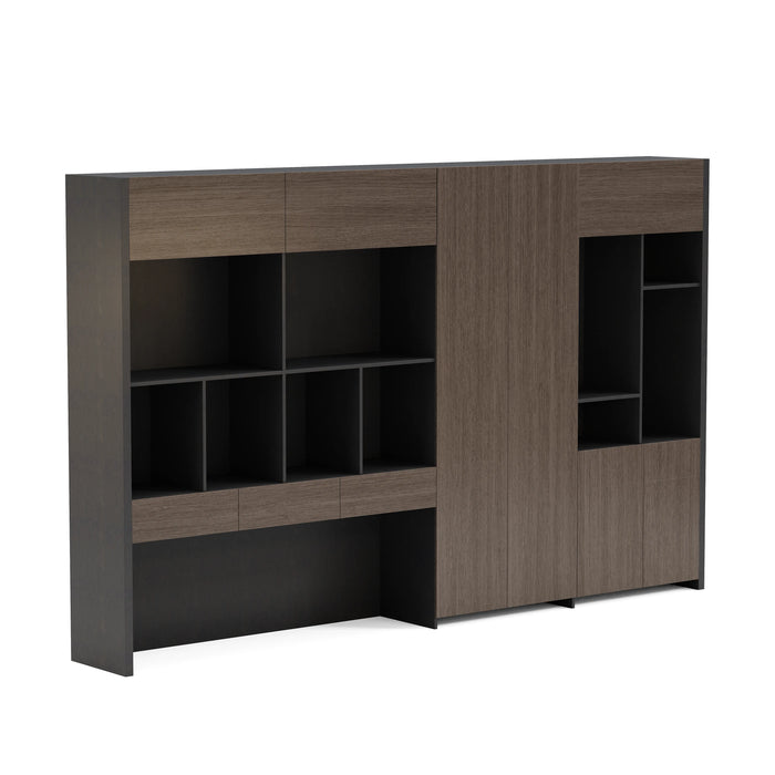 Kennedy 126" Library Wall Shelving Unit | AF Essence Tribeca WX-NS2801