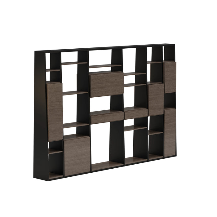 Winona 90-129" Open Display Wall Shelving Unit | AF Essence Tribeca  WX-NS2802