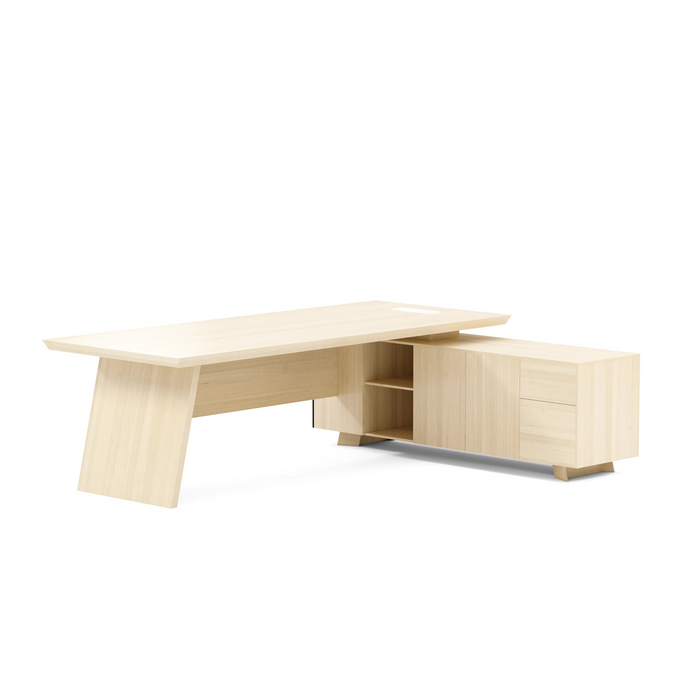 Nepal 95" L-shaped Executive Desk | AF Essence Mooreen WX-E1502