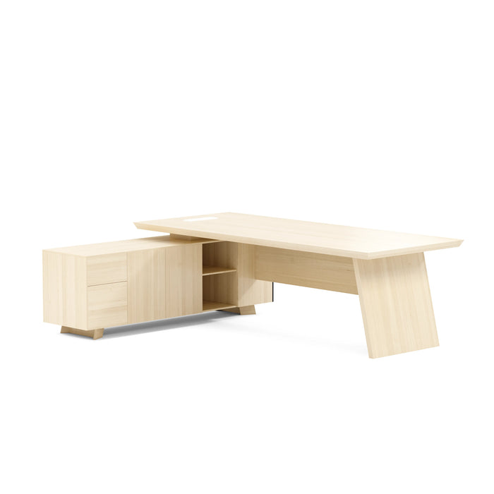 Nepal 95" L-shaped Executive Desk | AF Essence Mooreen WX-E1502