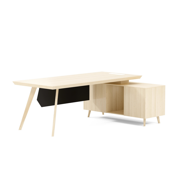 Granger 79" L-shaped Executive Desk | AF Essence Mooreen WX-E1507