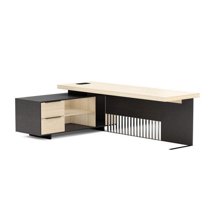 Cecilia 95" L-shaped Executive Desk | AF Essence Tribeca WX-N2802