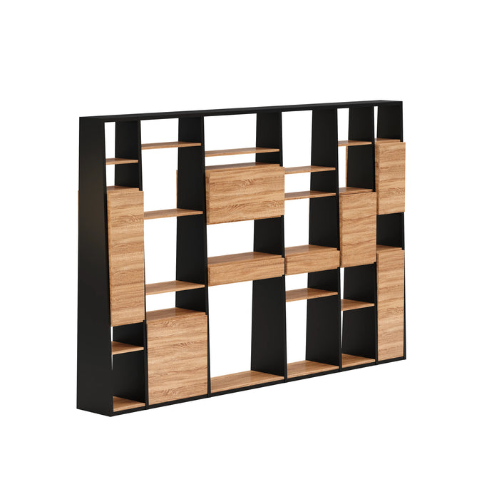 Winona 90-129" Open Display Wall Shelving Unit | AF Essence Tribeca  WX-NS2802