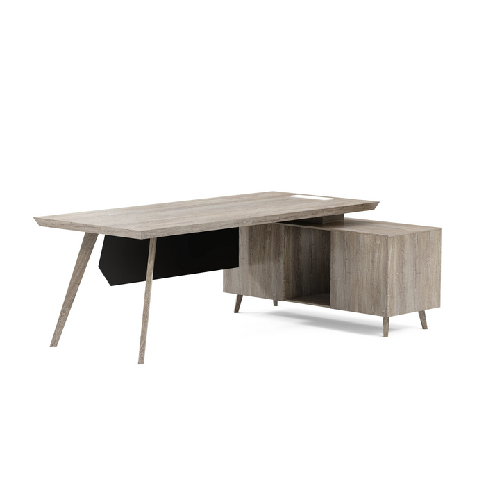 Granger 79" L-shaped Executive Desk | AF Essence Mooreen WX-E1507