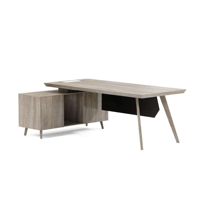 Granger 79" L-shaped Executive Desk | AF Essence Mooreen WX-E1507