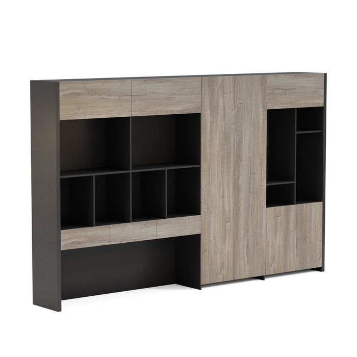 Kennedy 126" Library Wall Shelving Unit | AF Essence Tribeca WX-NS2801