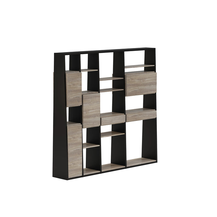 Winona 90-129" Open Display Wall Shelving Unit | AF Essence Tribeca  WX-NS2802