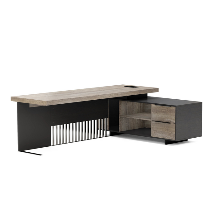 Cecilia 95" L-shaped Executive Desk | AF Essence Tribeca WX-N2802