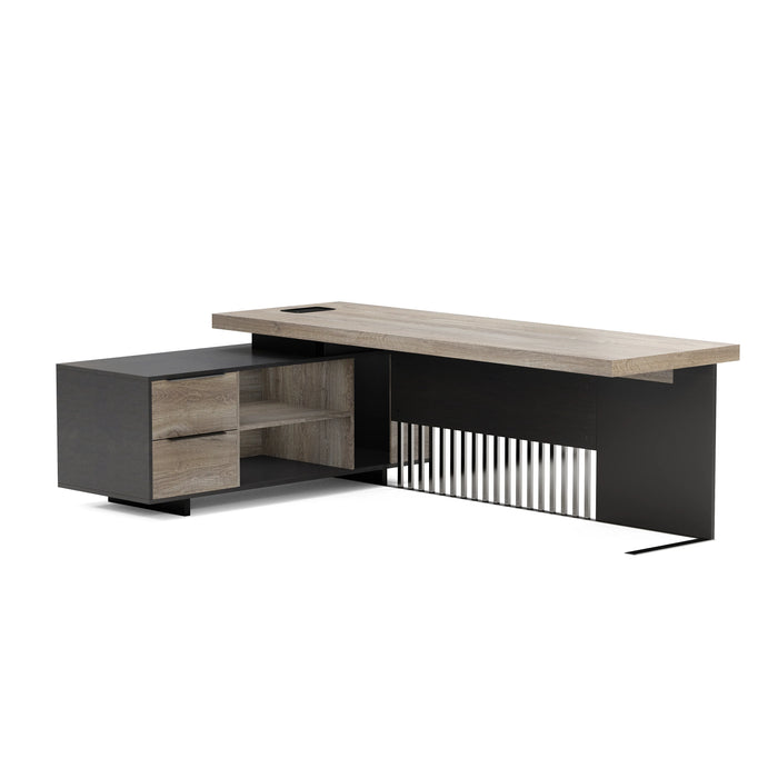 Cecilia 95" L-shaped Executive Desk | AF Essence Tribeca WX-N2802