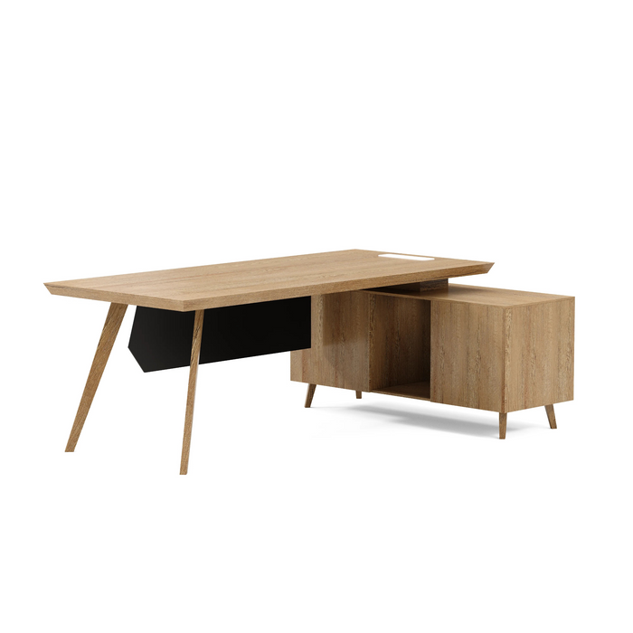 Granger 79" L-shaped Executive Desk | AF Essence Mooreen WX-E1507