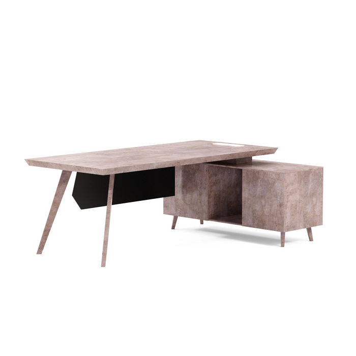 Granger 79" L-shaped Executive Desk | AF Essence Mooreen WX-E1507