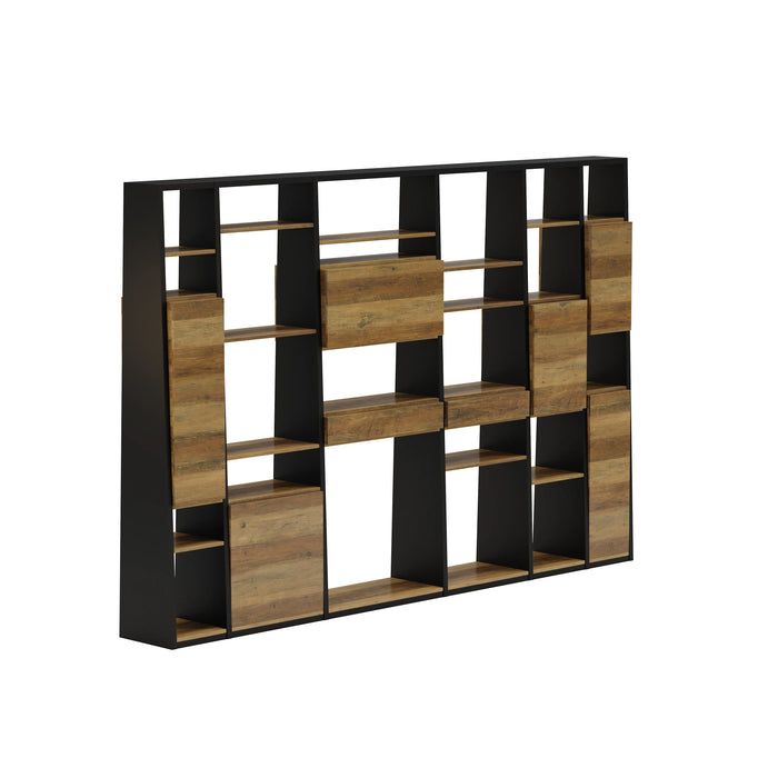 Winona 90-129" Open Display Wall Shelving Unit | AF Essence Tribeca  WX-NS2802