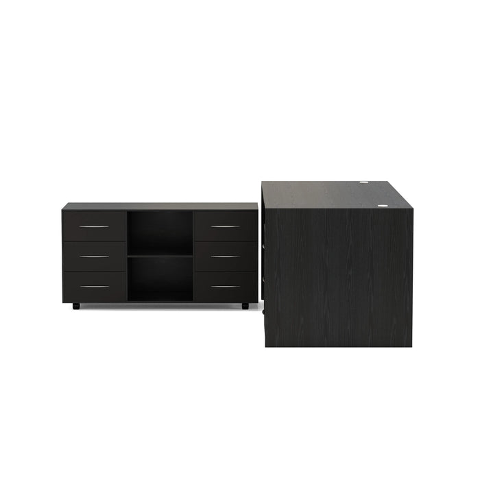 Neptune 63-71" Rectangular Executive Desk with Mobile Return | AF Essence Mooreen WX-E1508