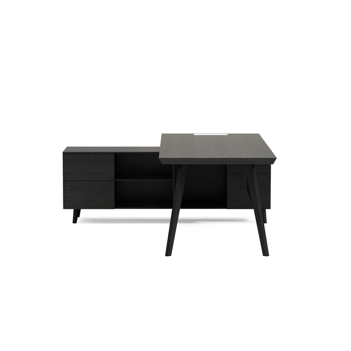 Pacific 87" L-shaped Executive Desk | AF Essence Mooreen WX-E1505