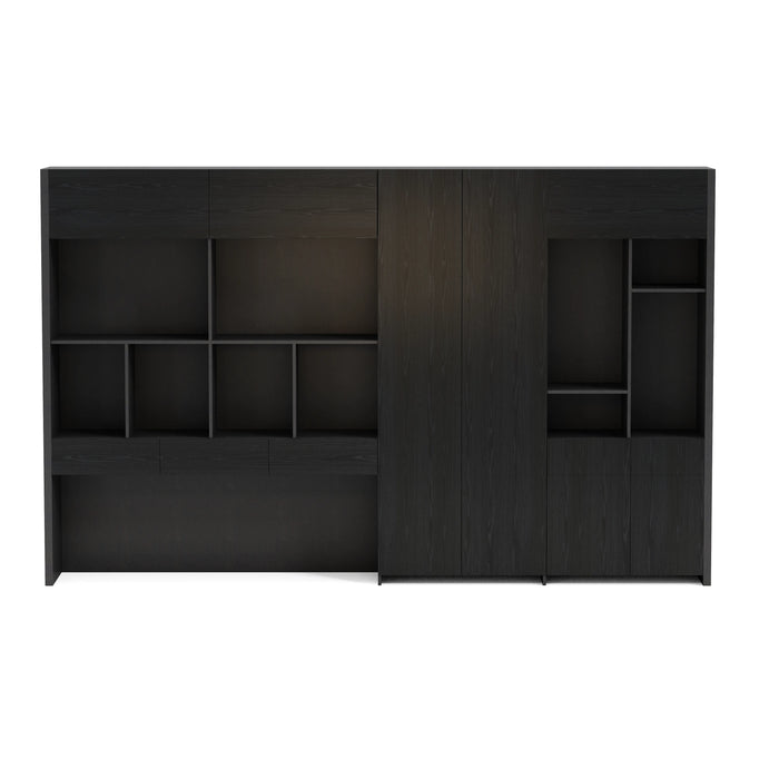 Kennedy 126" Library Wall Shelving Unit | AF Essence Tribeca WX-NS2801