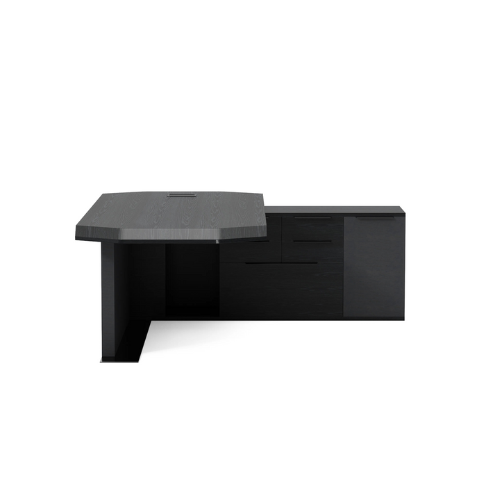 Khloe 95" L-shaped Executive Desk | AF Essence Firewood WX-P3502