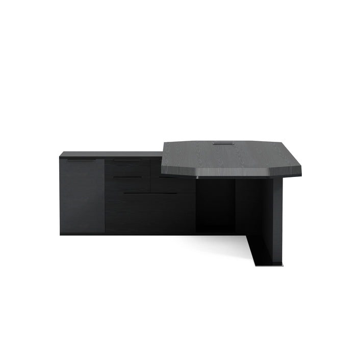 Khloe 95" L-shaped Executive Desk | AF Essence Firewood WX-P3502