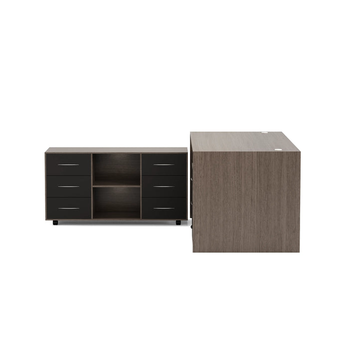 Neptune 63-71" Rectangular Executive Desk with Mobile Return | AF Essence Mooreen WX-E1508