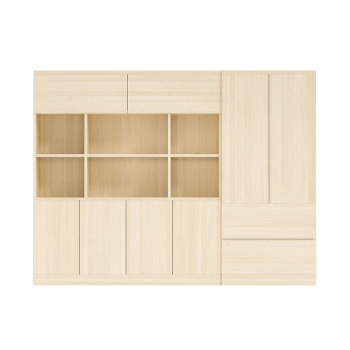 Benedict 106" Library Wall Shelving Unit | AF Essence Carnegie WX-MS2502