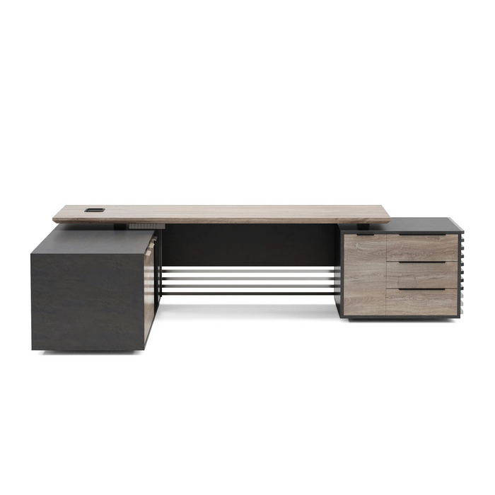 Anderson 71-95" Adjustable L-shaped Executive Desk | AF Essence Tribeca WX-N2801-LIFT