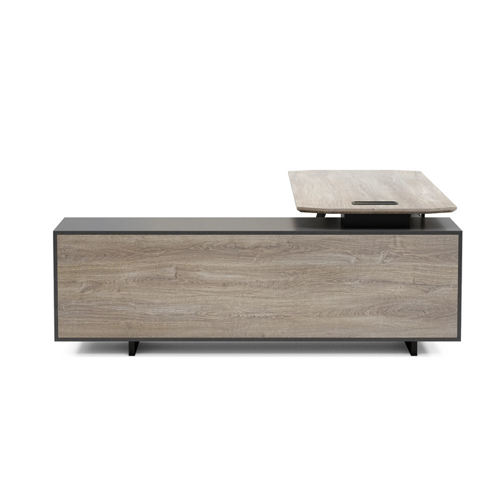 Nikolai 87" L-shaped Executive Desk | AF Essence Tribeca WX-N2805