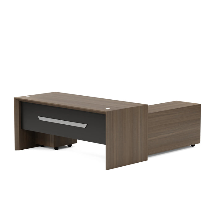 Neptune 63-71" Rectangular Executive Desk with Mobile Return | AF Essence Mooreen WX-E1508