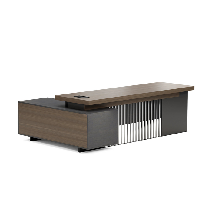 Cecilia 95" L-shaped Executive Desk | AF Essence Tribeca WX-N2802