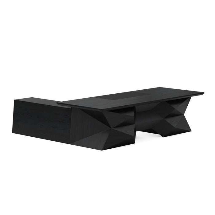 Pariah 110-126" L-shaped Executive Desk | AF Essence Firewood WX-P3501