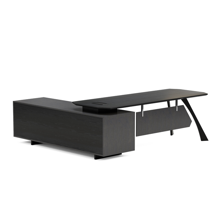 Nikolai 87" L-shaped Executive Desk | AF Essence Tribeca WX-N2805