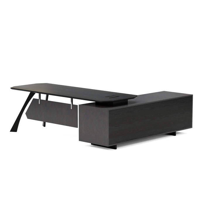 Nikolai 87" L-shaped Executive Desk | AF Essence Tribeca WX-N2805