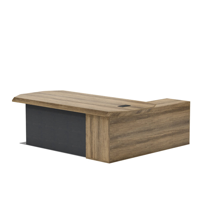 Khloe 95" L-shaped Executive Desk | AF Essence Firewood WX-P3502