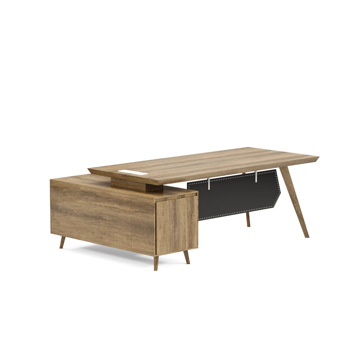 Granger 79" L-shaped Executive Desk | AF Essence Mooreen WX-E1507