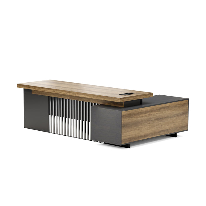 Cecilia 95" L-shaped Executive Desk | AF Essence Tribeca WX-N2802