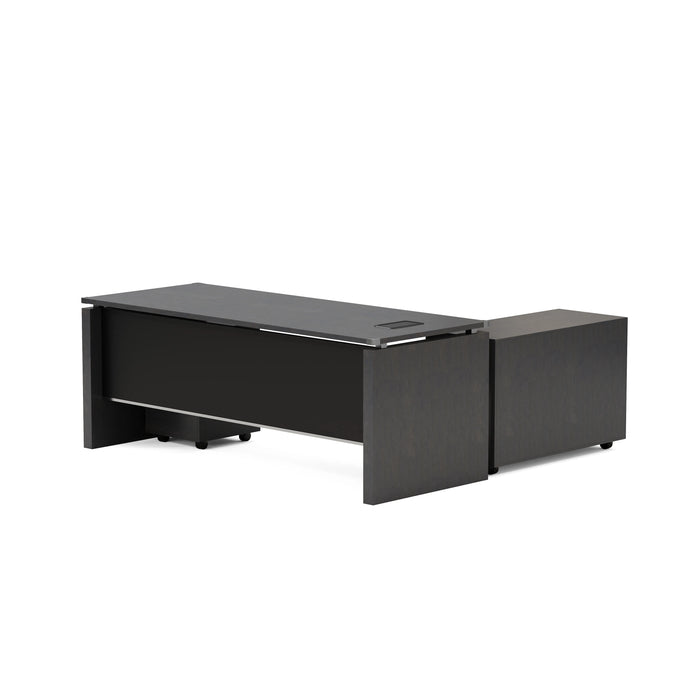 Escritorio ejecutivo rectangular Angel de 79" con gabinetes de almacenamiento | AF Essence Carnegie WX-M2506