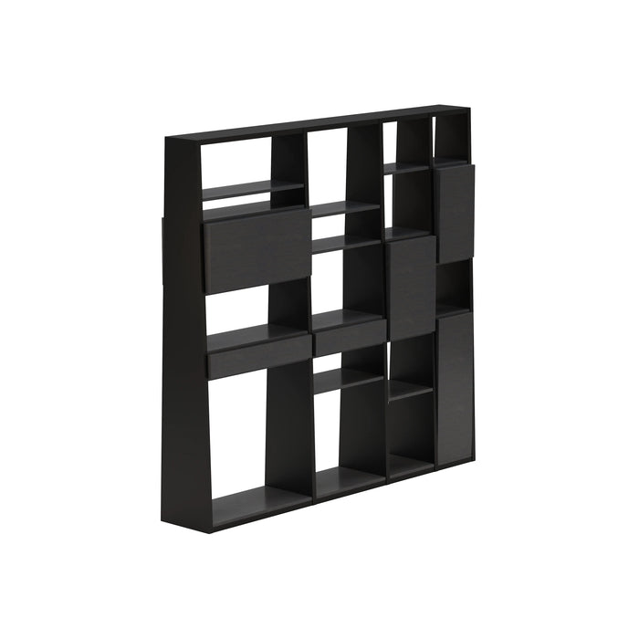 Winona 90-129" Open Display Wall Shelving Unit | AF Essence Tribeca  WX-NS2802