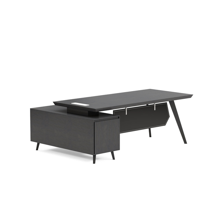 Granger 79" L-shaped Executive Desk | AF Essence Mooreen WX-E1507