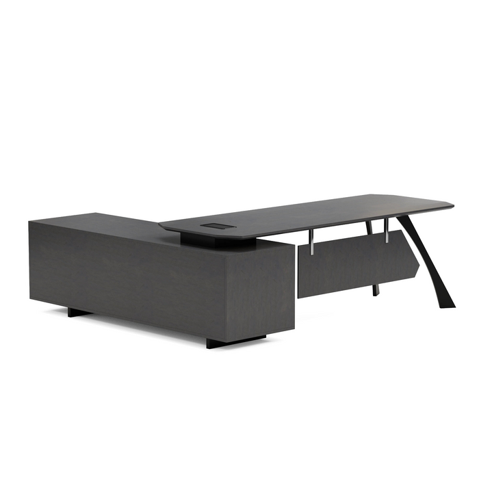 Nikolai 87" L-shaped Executive Desk | AF Essence Tribeca WX-N2805