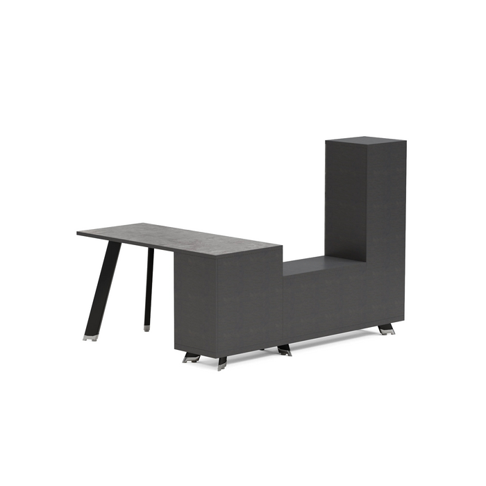 Christian 55" L-shaped Executive Desk | AF Essence Tribeca WX-NW003