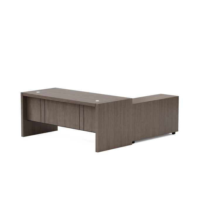 Escritorio ejecutivo rectangular Juliet de 63 a 71" con gabinetes de almacenamiento | AF Essence Carnegie WX-M2509