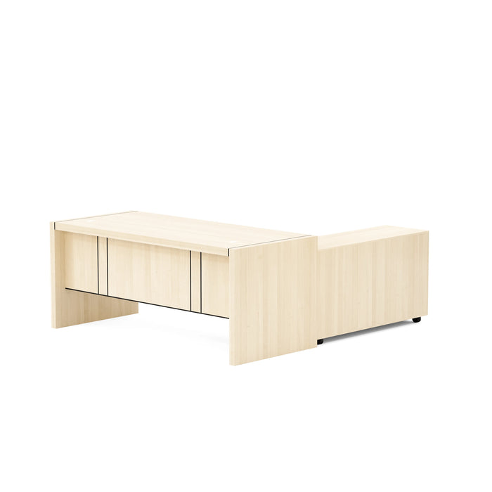 Escritorio ejecutivo rectangular Juliet de 63 a 71" con gabinetes de almacenamiento | AF Essence Carnegie WX-M2509