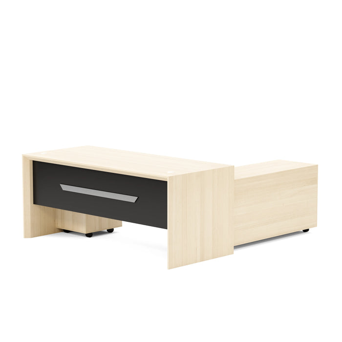 Neptune 63-71" Rectangular Executive Desk with Mobile Return | AF Essence Mooreen WX-E1508